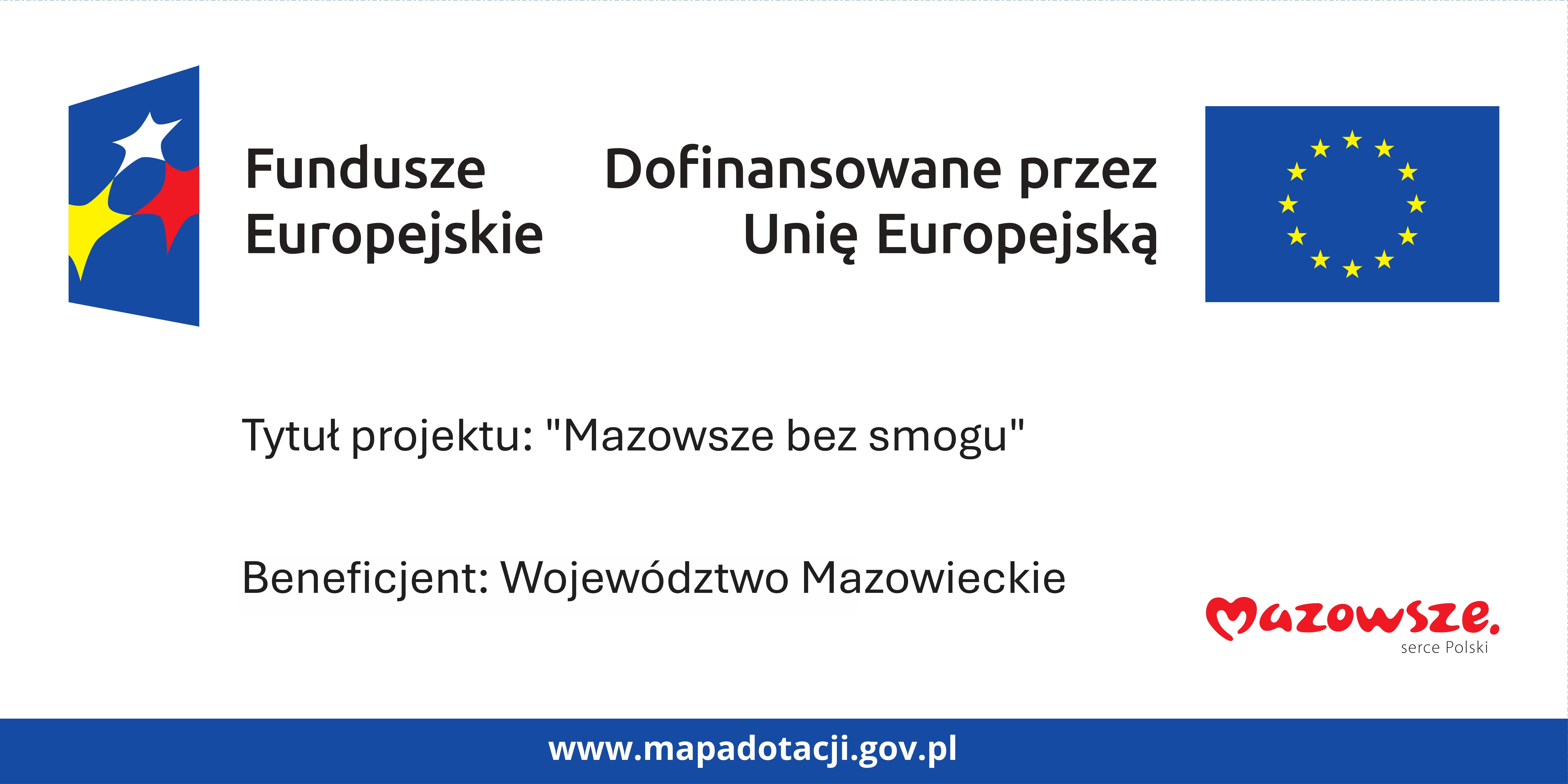 Tablica informująca o realizacji projektu