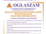 Informacja o szczepieniu lisów na terenie Województwa Mazowieckiego