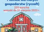 Płatność dla małych gospodarstw