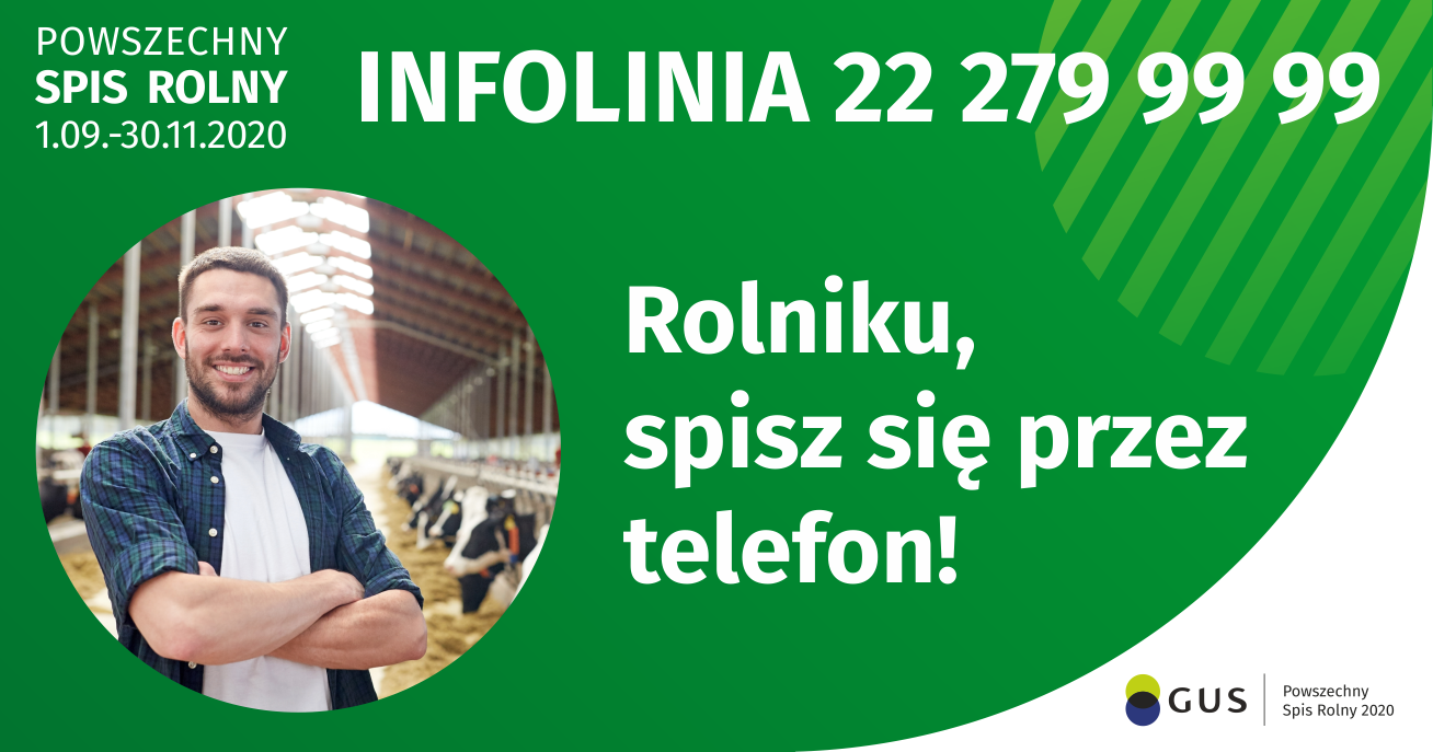 Spis rolny przez telefon